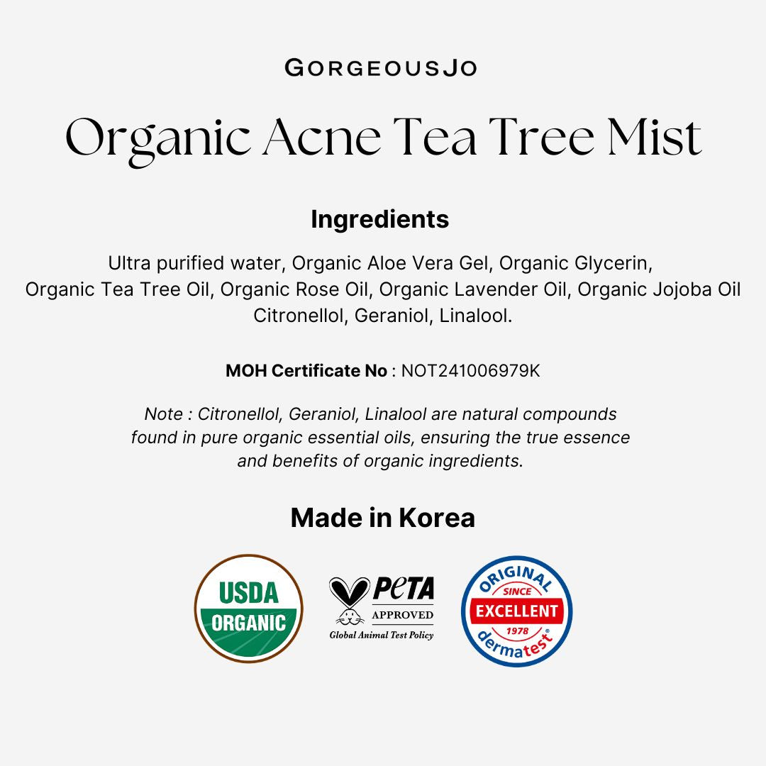 The Aroma Shop Organic Tea Tree Acne Mist (100ml)