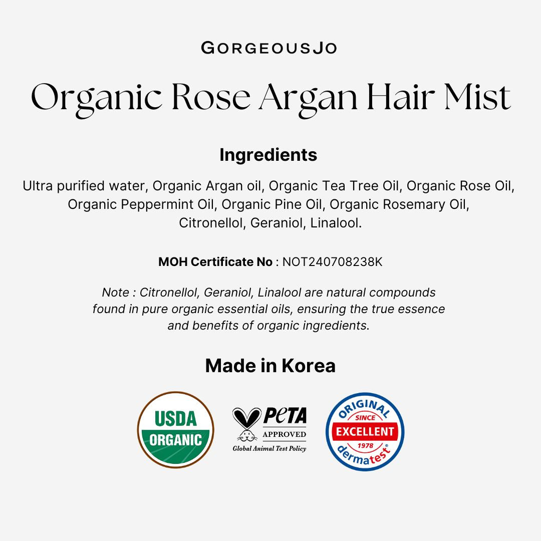 The Aroma Shop Organic Rose Hair Mist