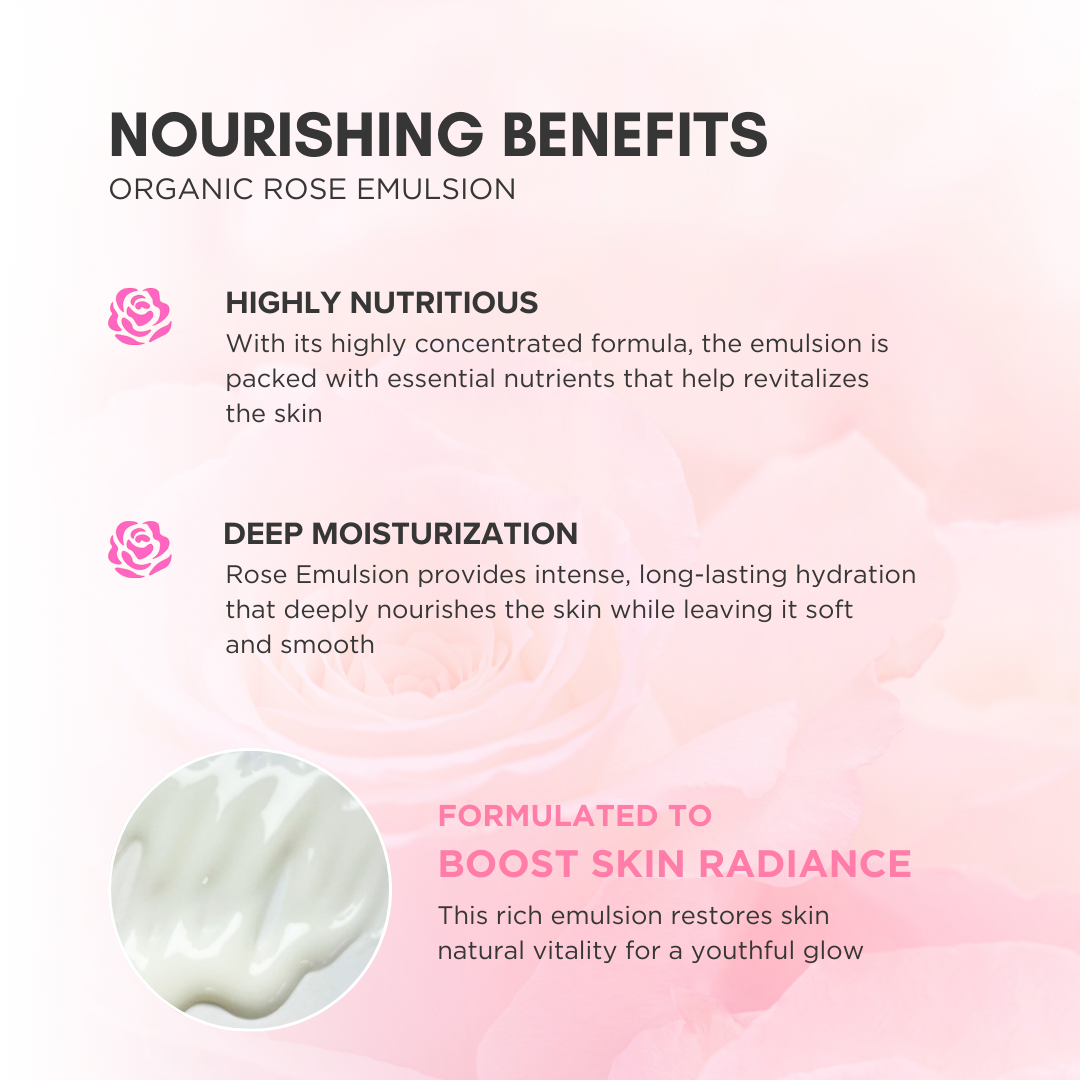 The Aroma Shop Organic Rose Emulsion (100ml)