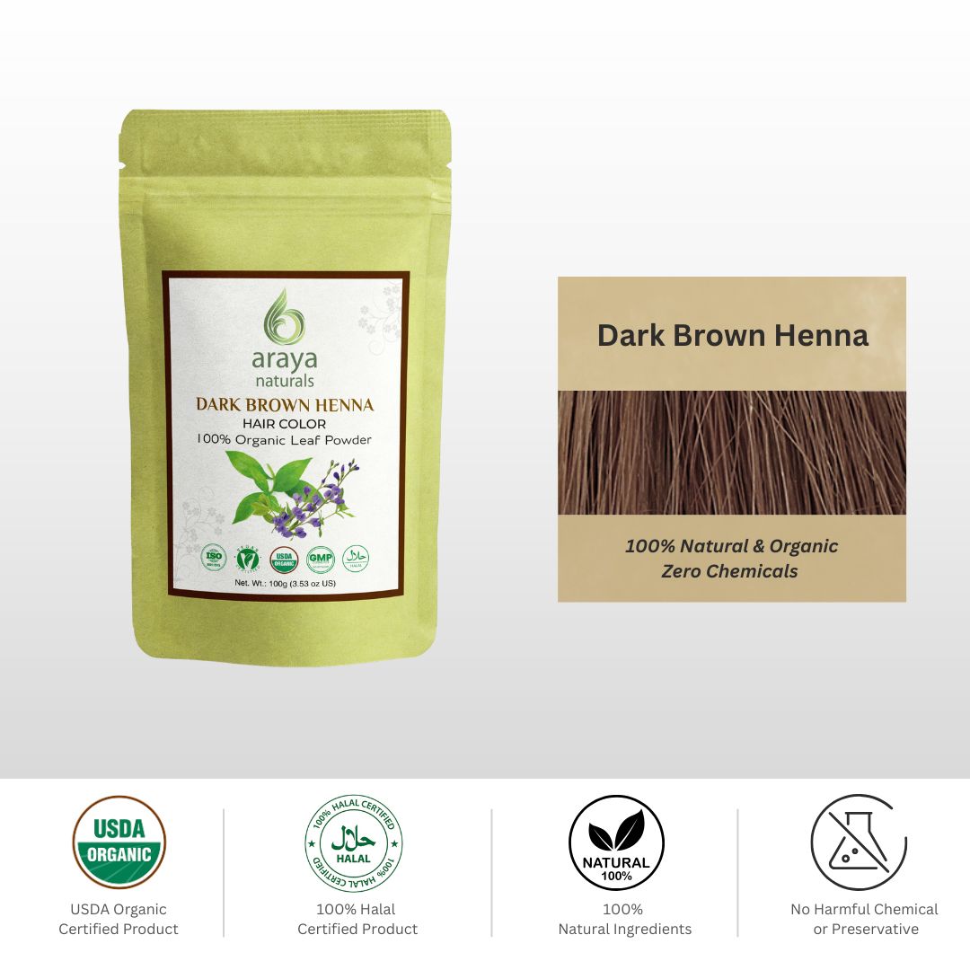 Organic Dark Brown Hair Henna