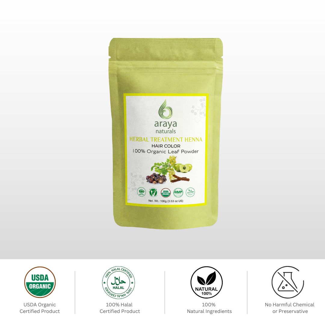 Organic Herbal Treatment Hair Henna