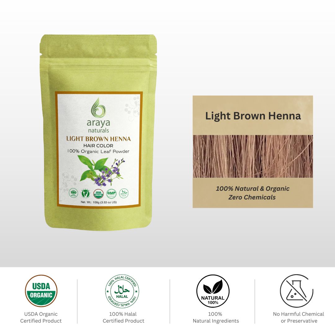 Organic Light Brown Hair Henna