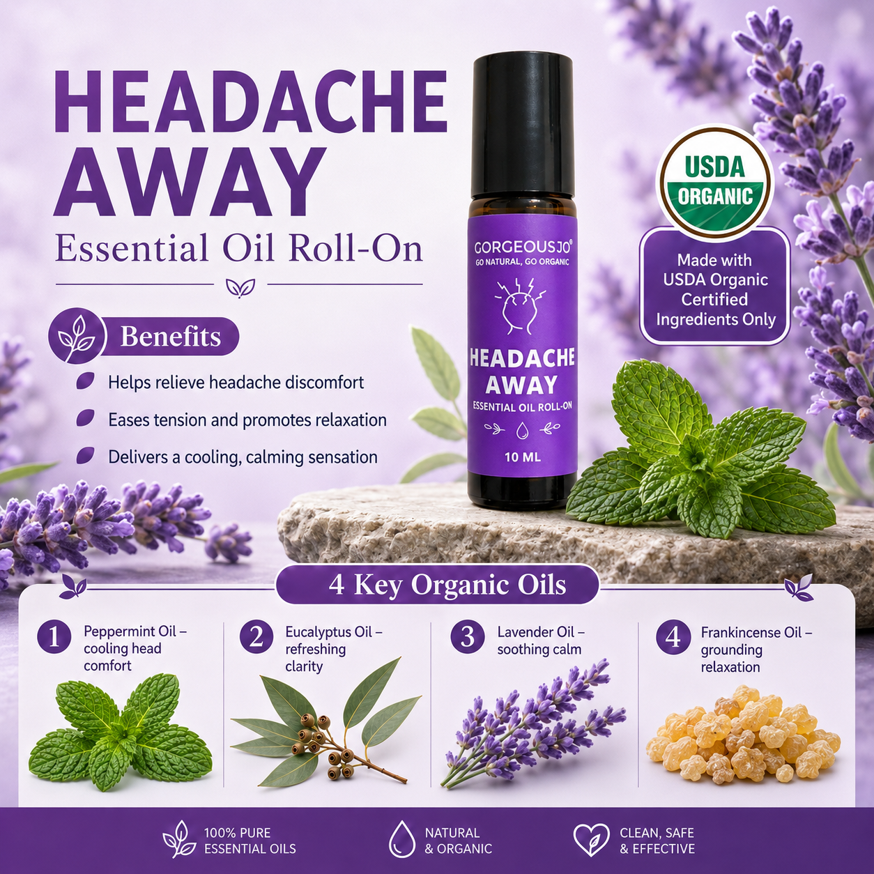 Headache Away Roll-On (10ml)