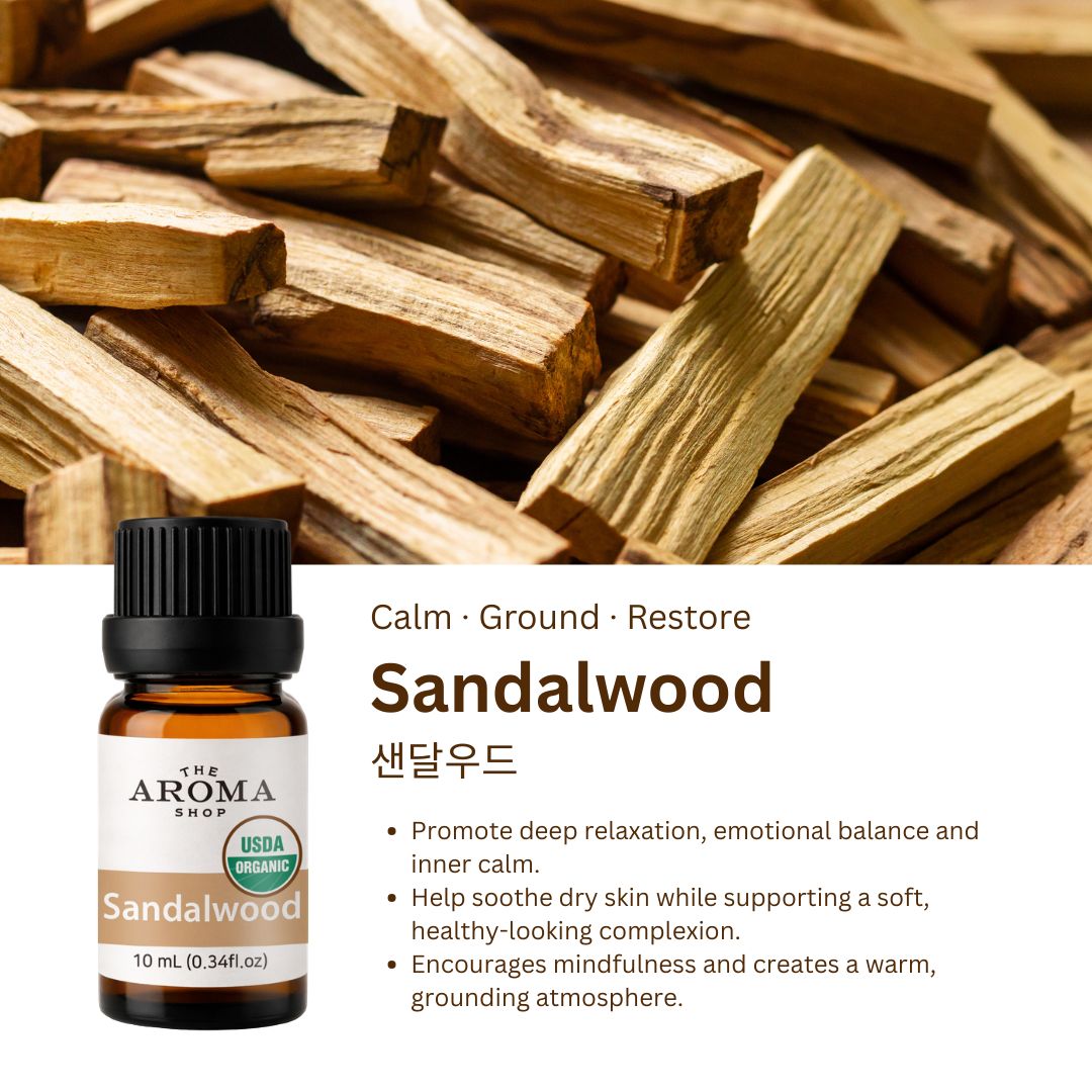 Organic Sandalwood Essential Oil (10ml)
